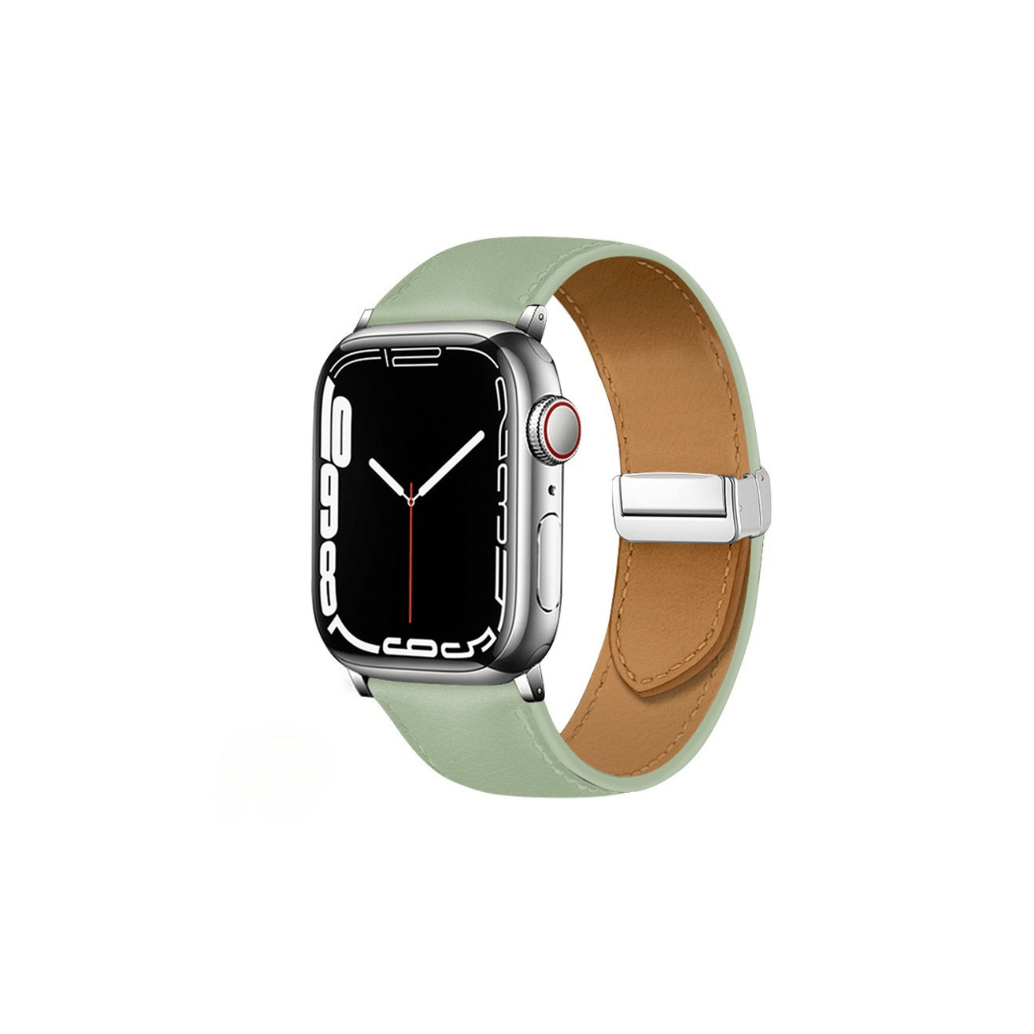Verve Kunstlederarmband Mintgrün für Apple Watch – frischer Farbton, modernes Design und edle Verarbeitung.